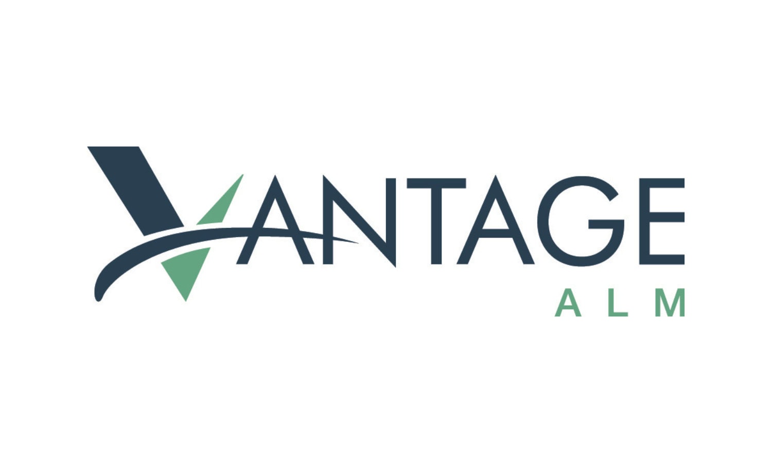 blue and green vantage ALM logo
