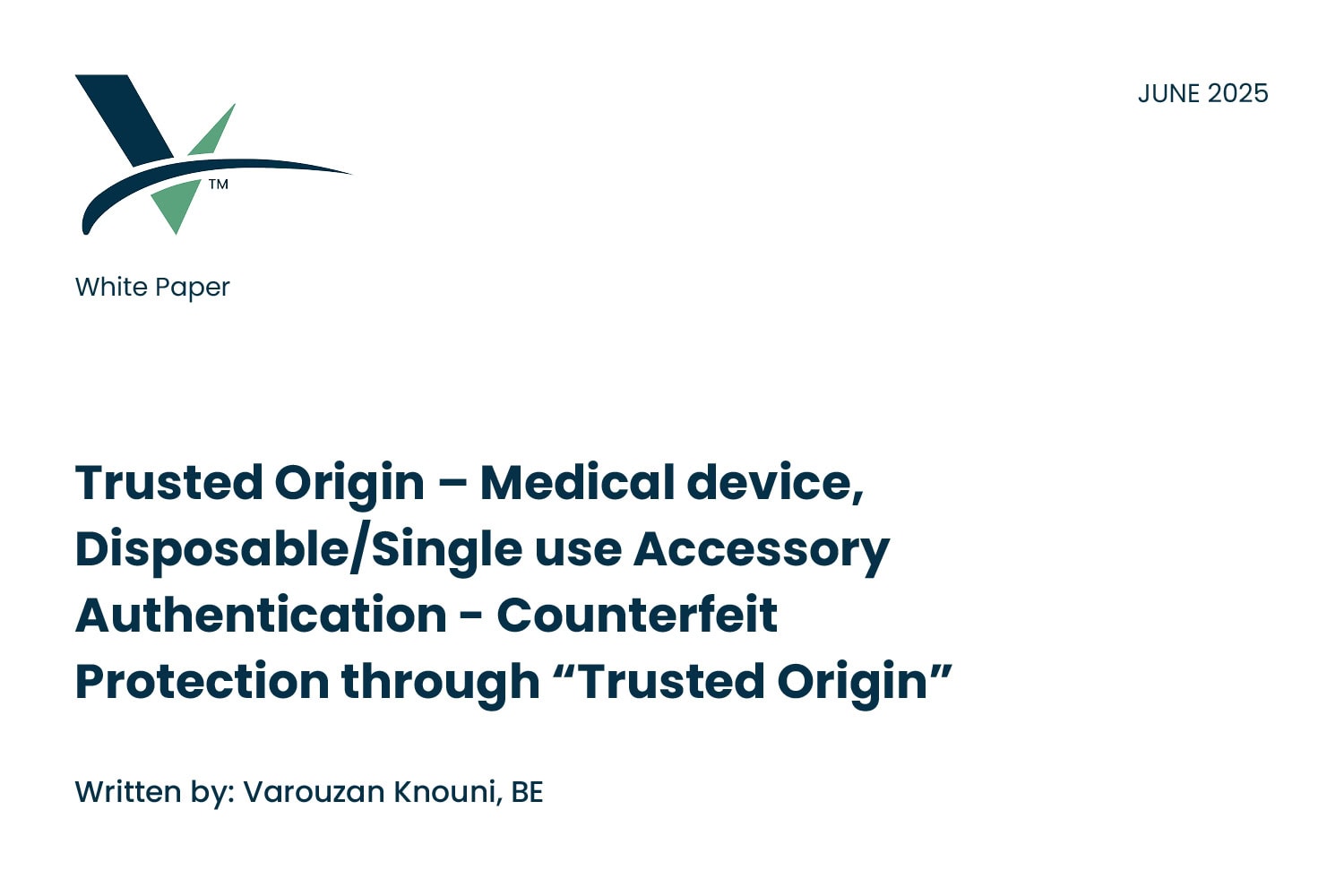 White paper title, author and date.