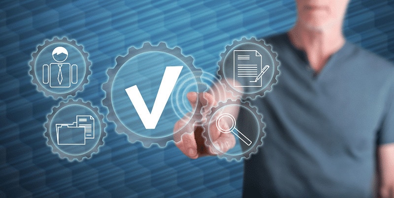 Man performs verification and validation testing